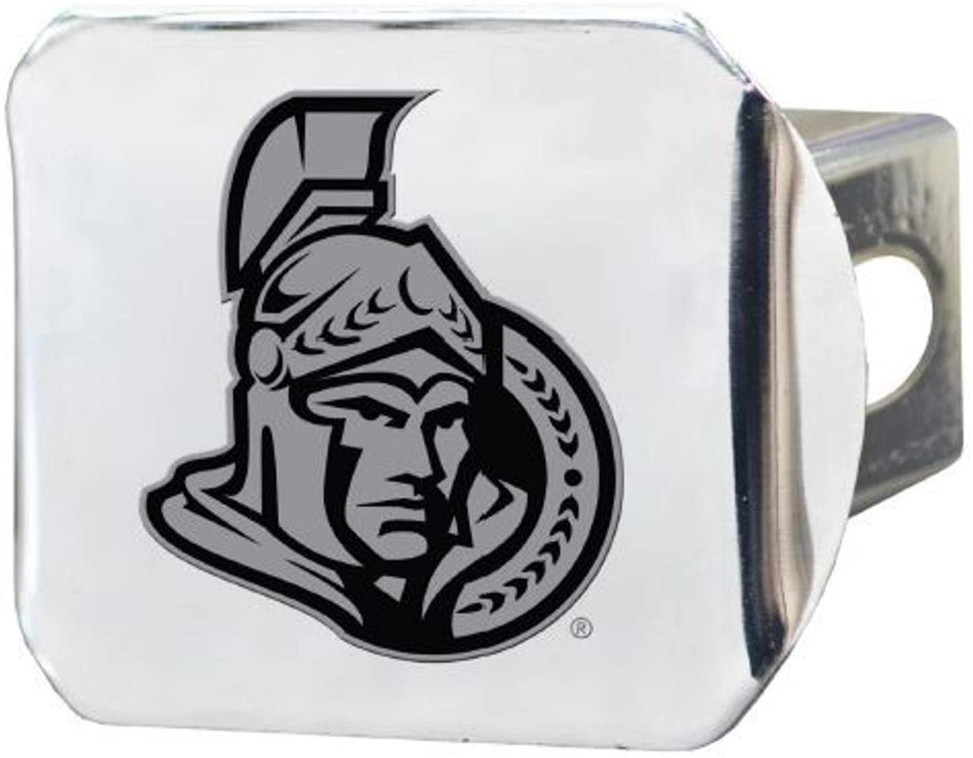 Ottawa Senators Hitch Cover Solid Metal with Raised Chrome Metal Emblem 2" Square Type III