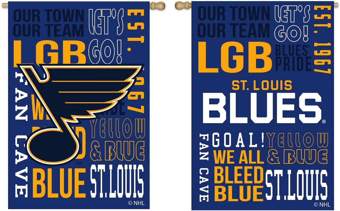 St Louis Blues Premium Double Sided Banner Flag 28x44 Inch Fan Rules Design Indoor Outdoor