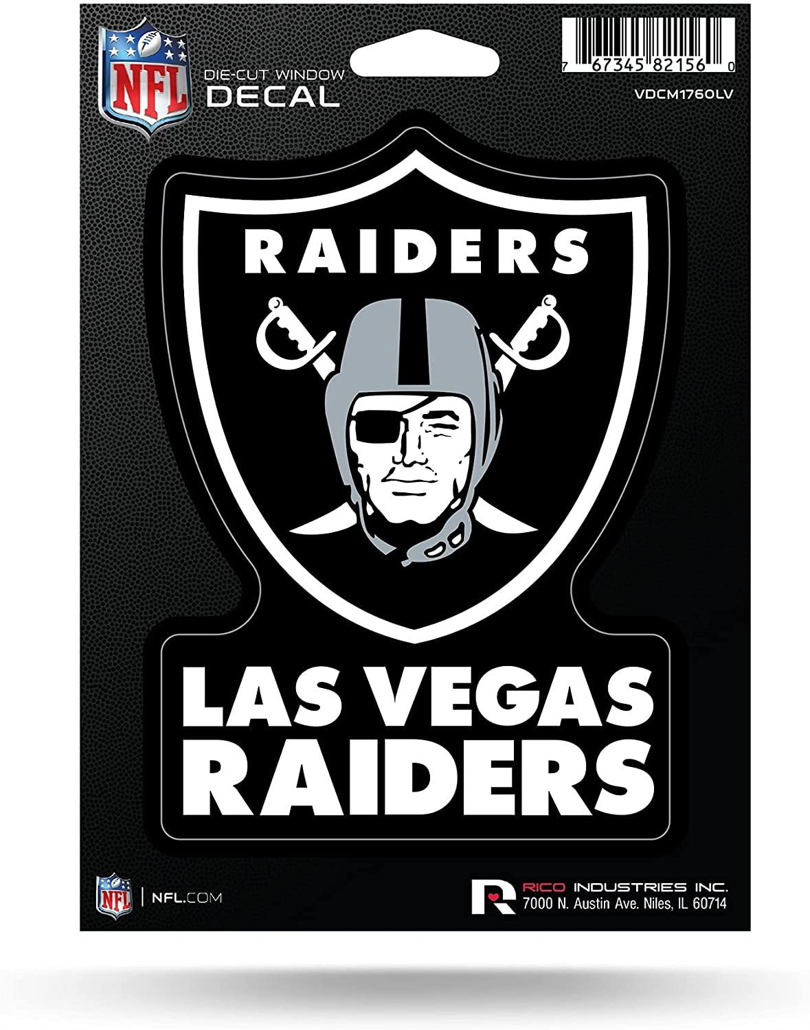 Las Vegas Raiders 5 Inch Die Cut Flat Vinyl Decal Sticker City Name Adhesive Backing