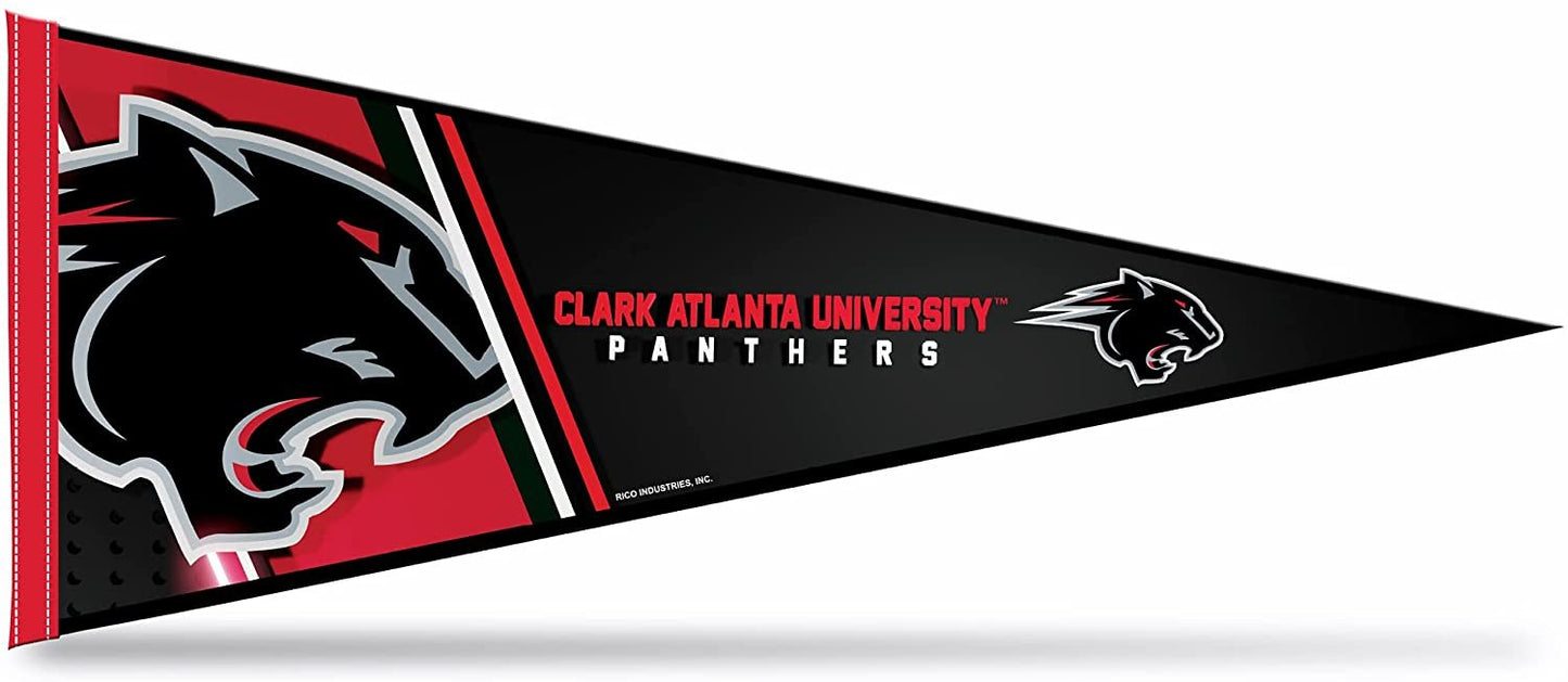 Clark Atlanta University Panthers Soft Felt Pennant, Primary Design, 12x30 Inch, Easy To Hang