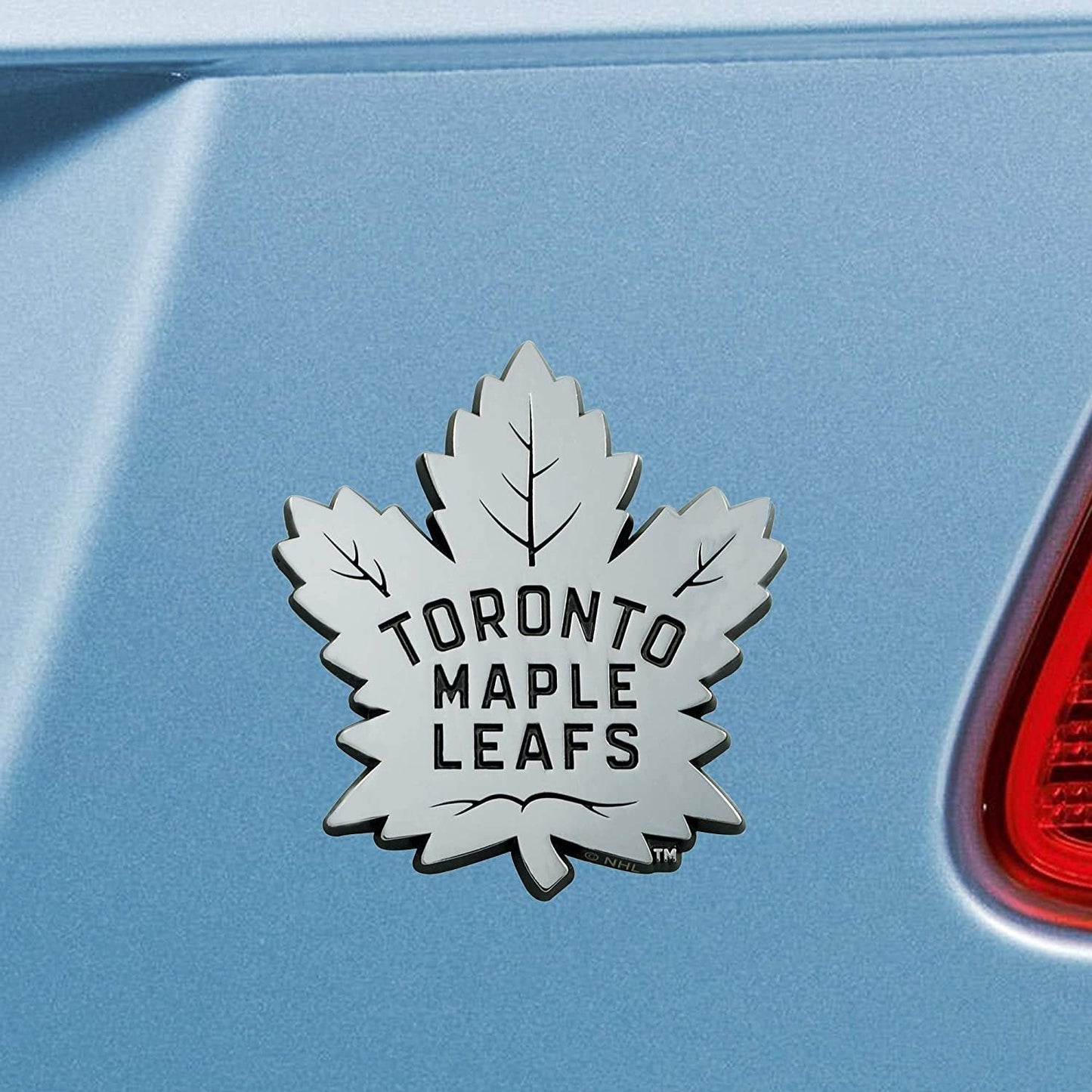 Toronto Maple Leafs Solid Metal Chrome Raised Auto Emblem
