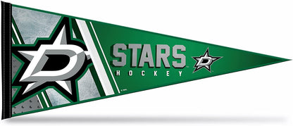 Dallas Stars Soft Felt Pennant, Primary Design, 12x30 Inch, Easy To Hang