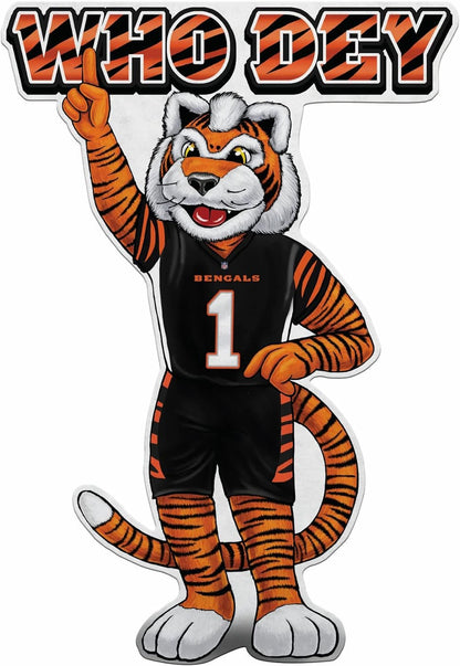 Cincinnati Bengals Soft Felt Wall Pennant, Primary Design, 18 Inch, Easy to Hang