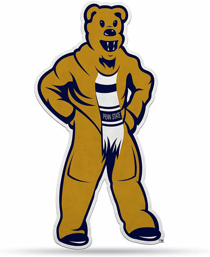 Penn State University Nittany Lions Soft Felt Pennant, Mascot Design, Shape Cut, 18 Inch, Easy To Hang