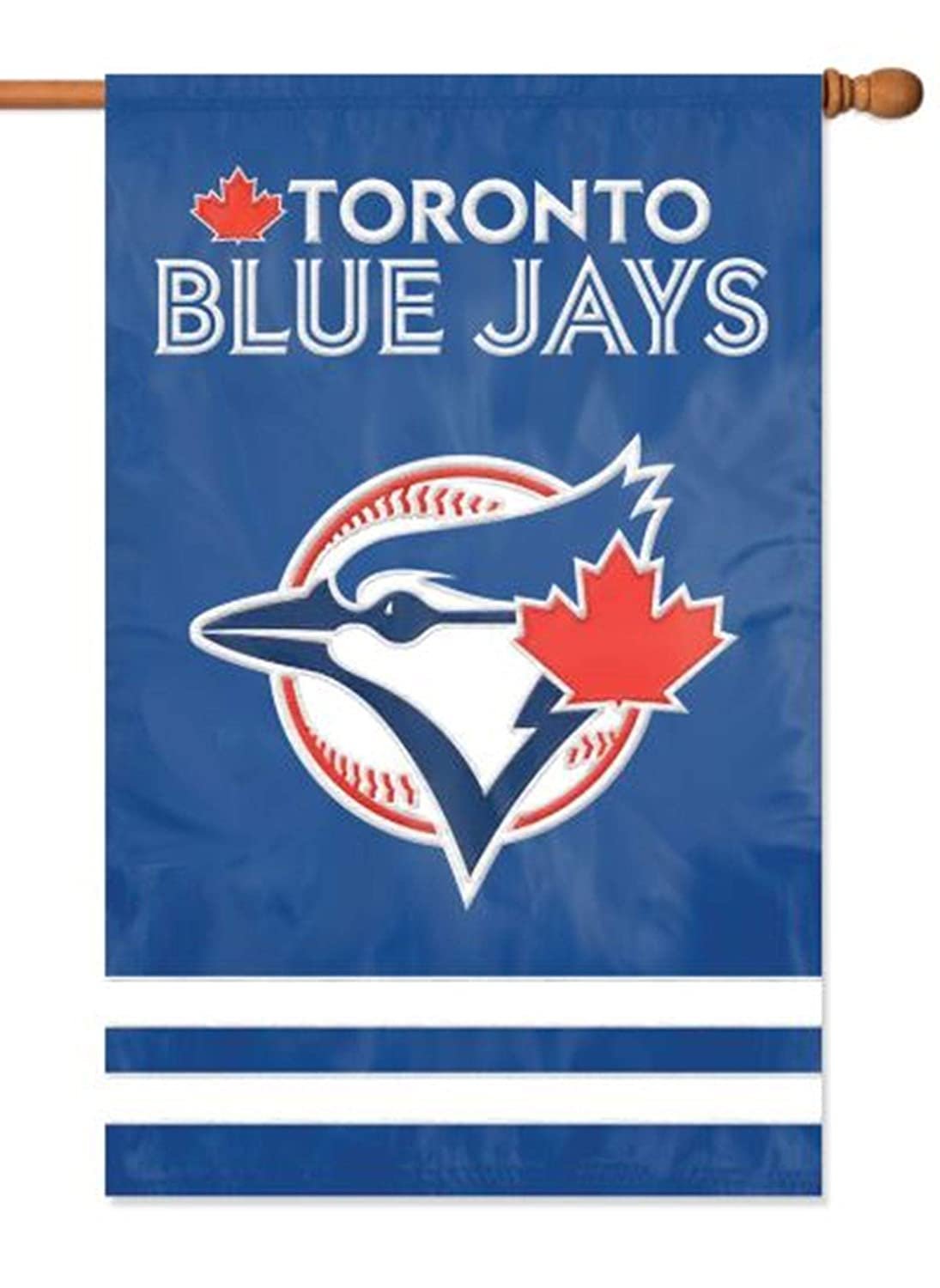 Toronto Blue Jays Premium 2-Sided 28x44 Banner Applique & Embroidered House Flag
