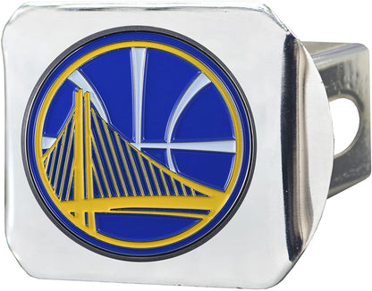 Golden State Warriors Solid Metal Hitch Cover with Metal Emblem 2 Inch Square Type III