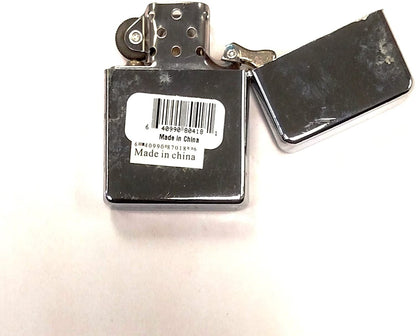 Marines Pocket Lighter Flip-Top Metal Chrome United States US Military Marine Corp