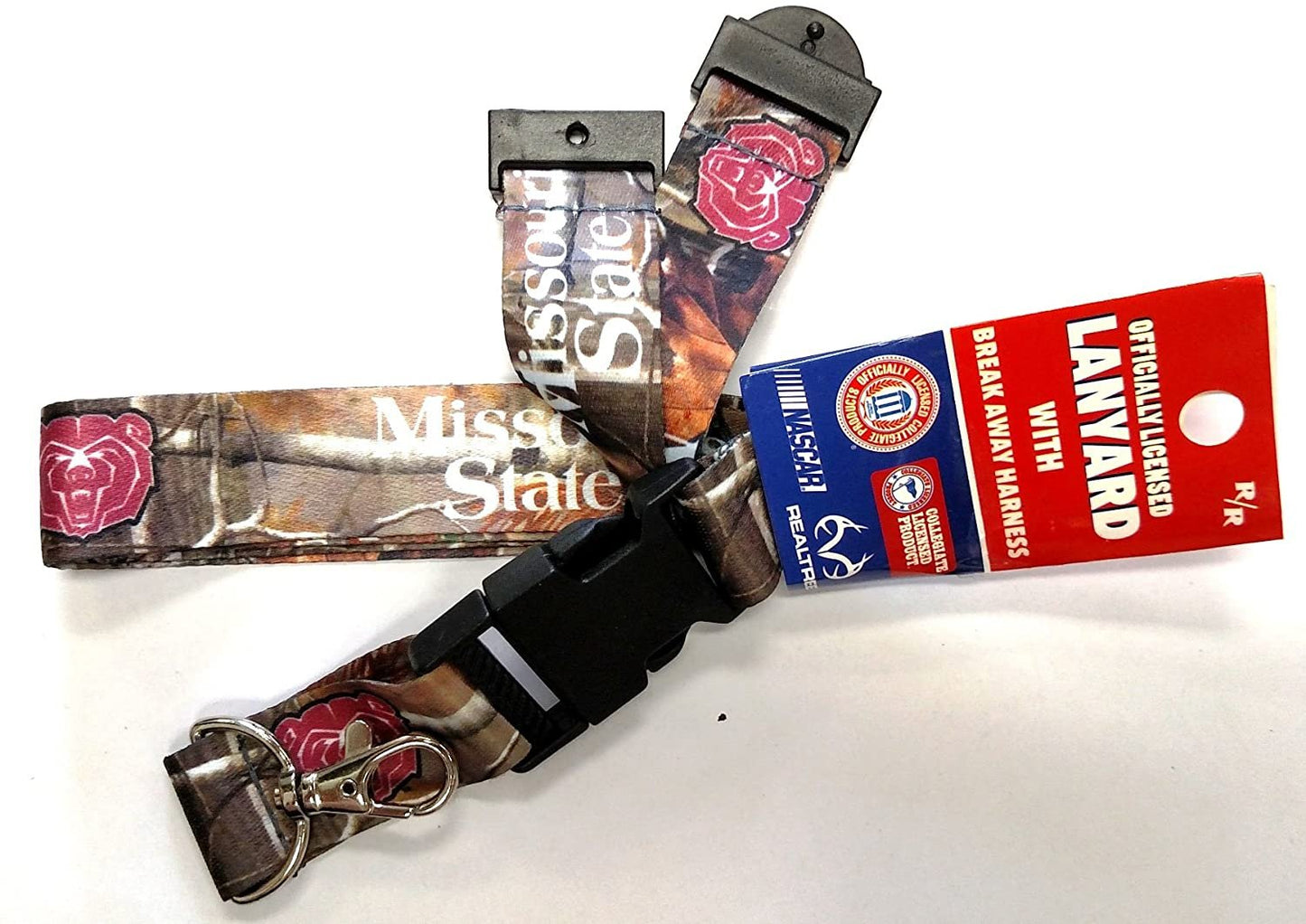 Missouri State Bears CAMO RR Delux 2-sided Lanyard Breakaway Keychain University
