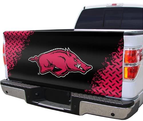 University of Arkansas Razorbacks Premium Tailgate Cover Truck Decal, Full Color Auto
