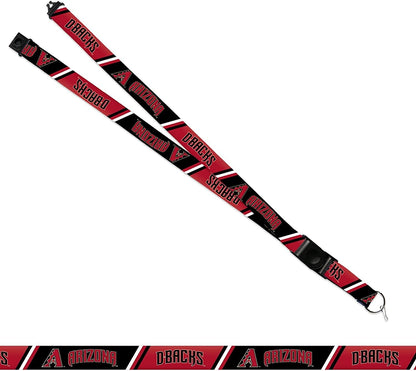 Arizona Diamondbacks Premium Lanyard Keychain 18 Inch Button Clip Safety Breakaway