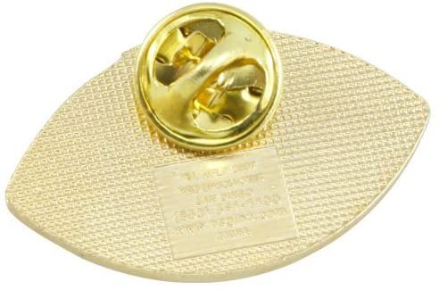Los Angeles Chargers Gold Football Design Premium Metal Pin, Lapel Hat Tie, Push Pin Backing