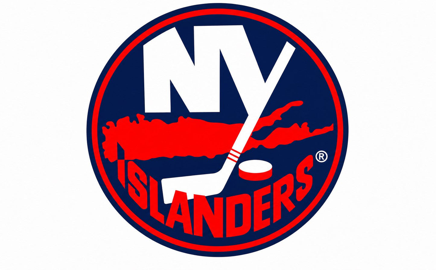 New York Islanders Jumbo Cling Decal Sticker Auto Home Window Static Hockey