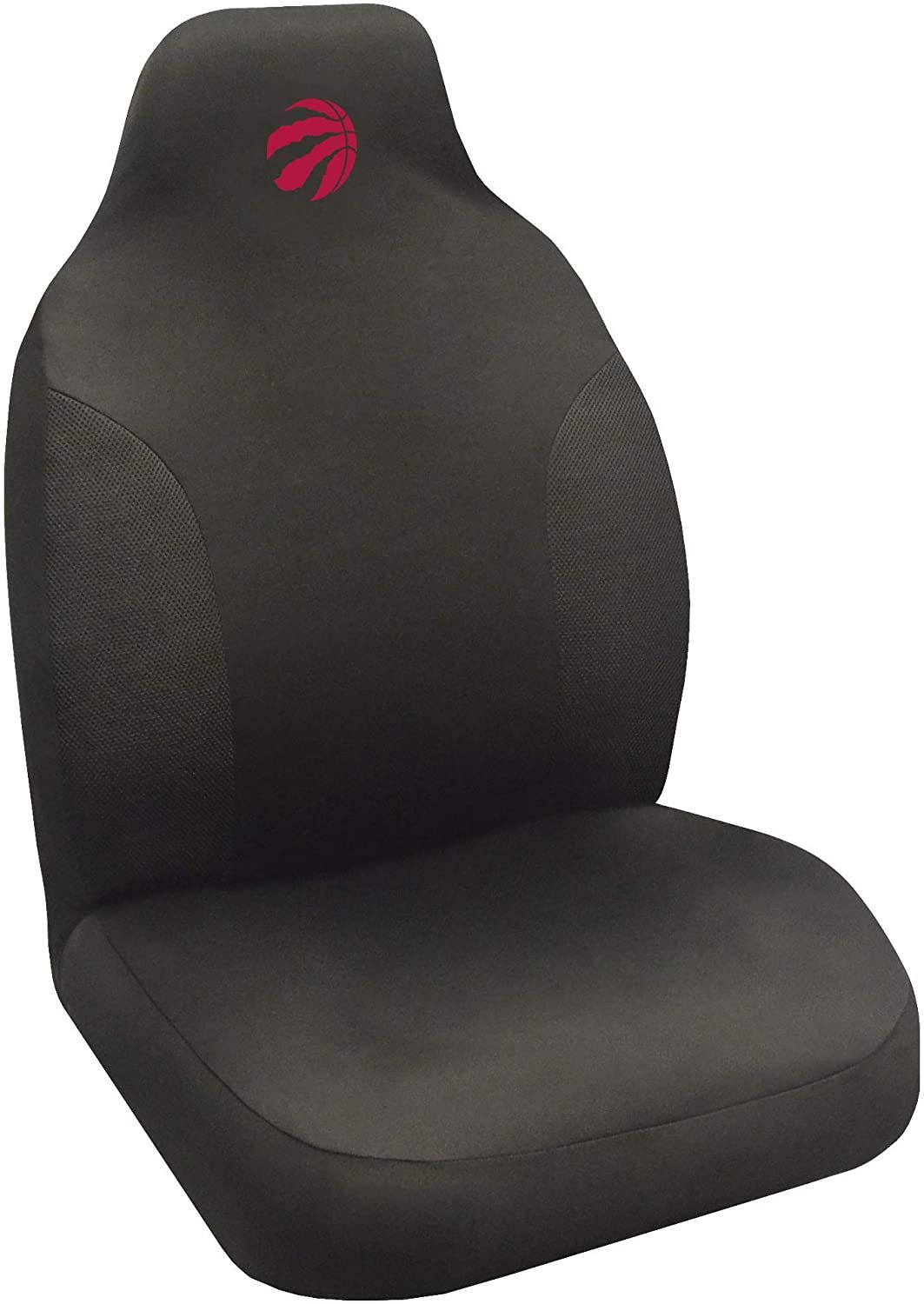 Toronto Raptors Premium Embroidered Black Auto Bucket Seat Cover, 48x20 Inch, Elastic