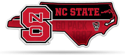 North Carolina State University Wolfpack 18 Inch Soft Felt Pennant, State Shape