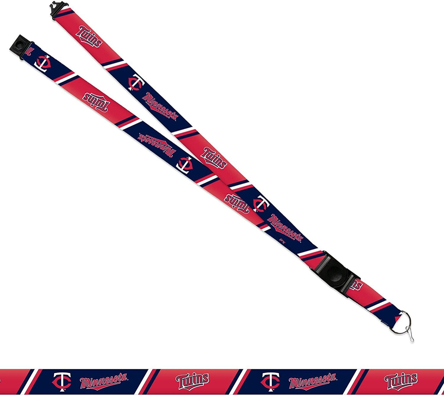 Minnesota Twins Premium Lanyard Keychain Unisex Button Clip and Breakaway, Detachable