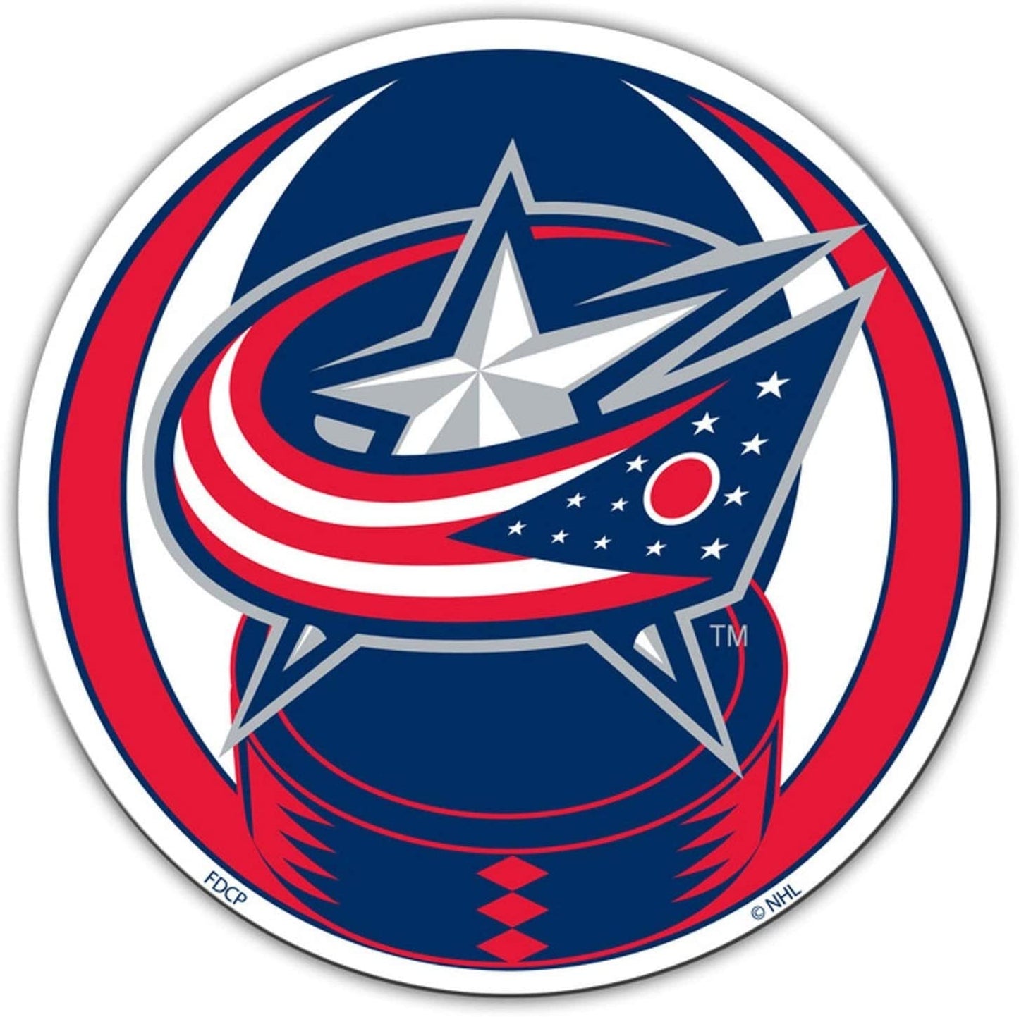 Columbus Blue Jackets 8 Inch Magnet, Vinyl, Heavy Duty