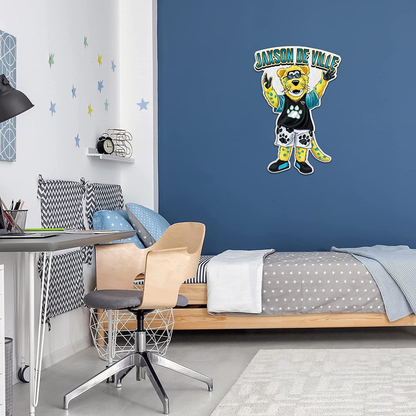 Jacksonville Jaguars Pennant Mascot Logo 18 Inch Soft Felt