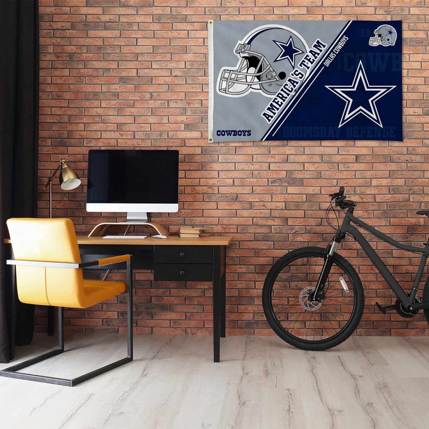 Dallas Cowboys 3x5 Feet Flag Banner, Split Design, Metal Grommets, Single Sided, Indoor or Outdoor Use