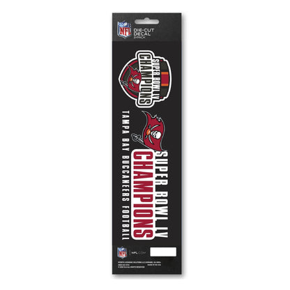 Tampa Bay Buccaneers 2021 Super Bowl LV Champions 2-Piece Decal Sticker Set