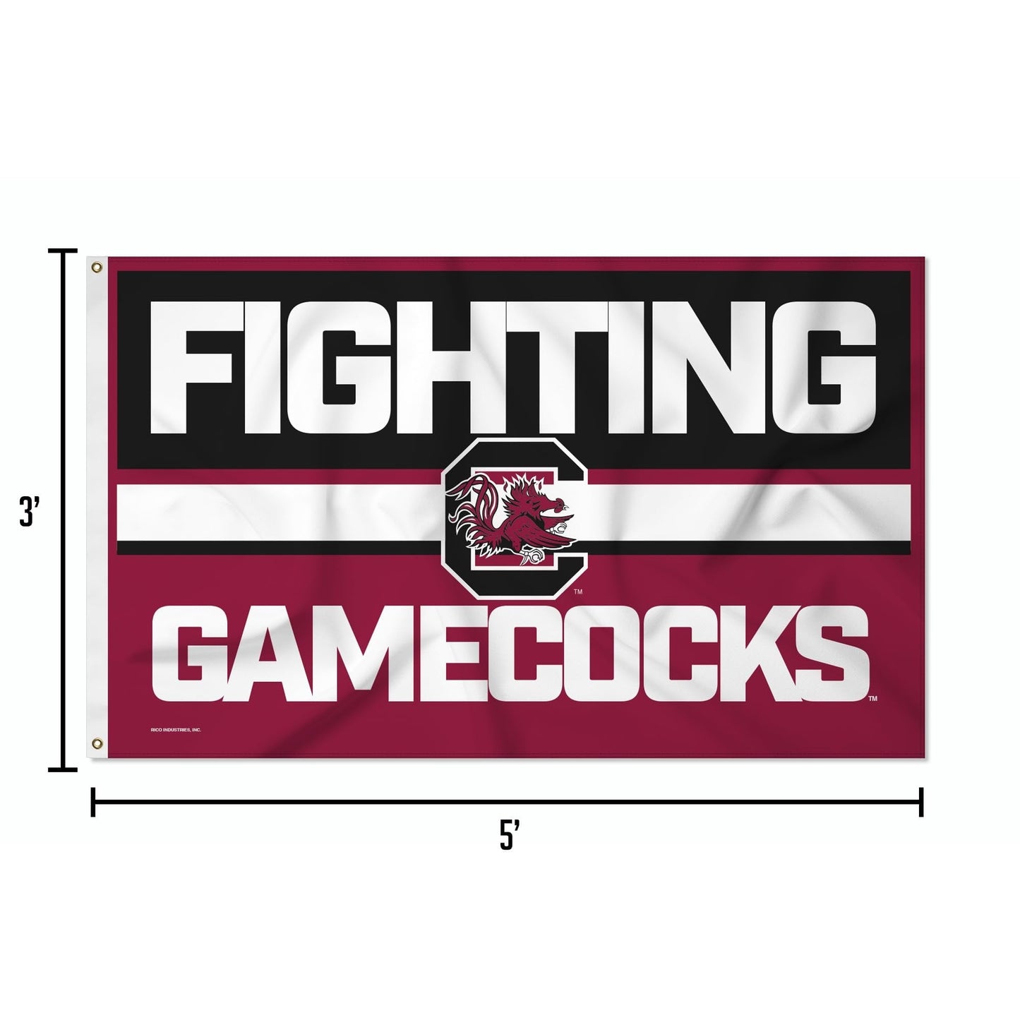 University of South Carolina Gamecocks Premium 3x5 Feet Flag Banner, Bold Design, Metal Grommets, Outdoor Indoor