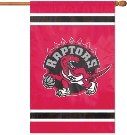 Toronto Raptors House Banner Flag Applique Embroidered Double Sided 44x28 Inch