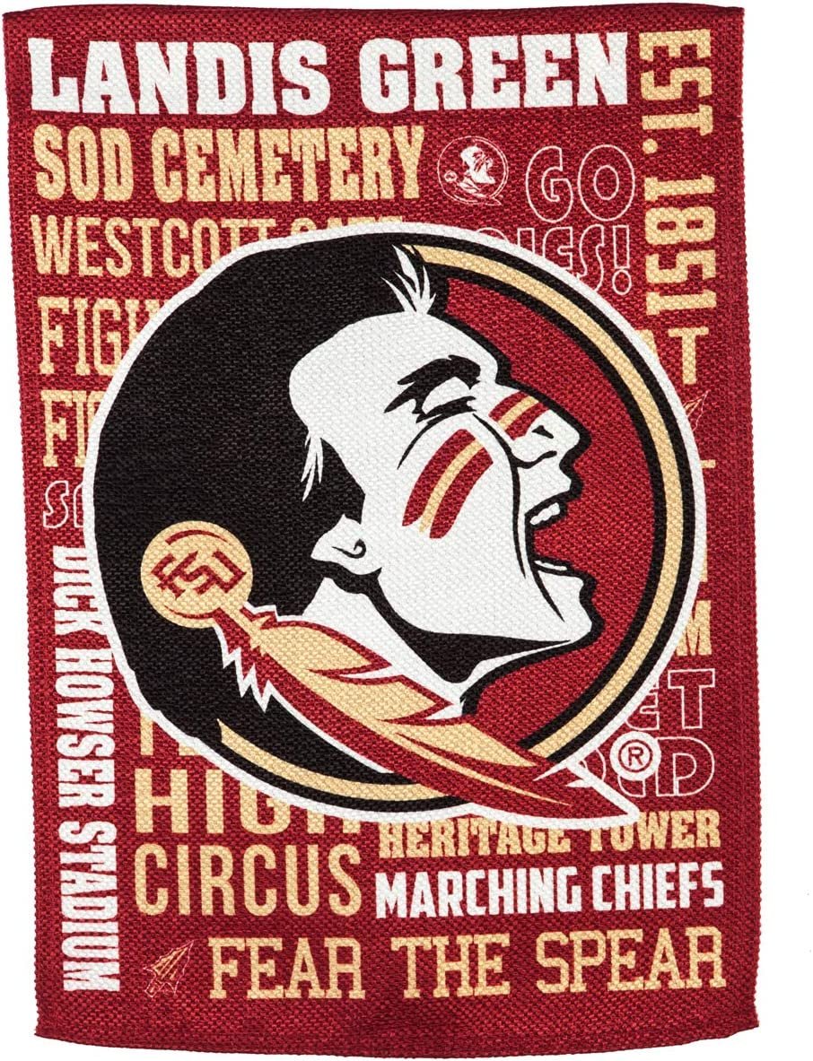 Florida State University Seminoles Premium Double Sided Banner Flag 28x44 Inch Fan Rules Design Indoor Outdoor