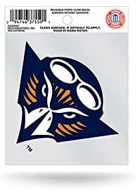 University of Tennessee Martin Skyhawks 3 Inch Static Cling, Full Clear Adhesive Backing, Easy Peel and Stick Application, Removable and Reusable, Officially Licensed, Made in the USA
