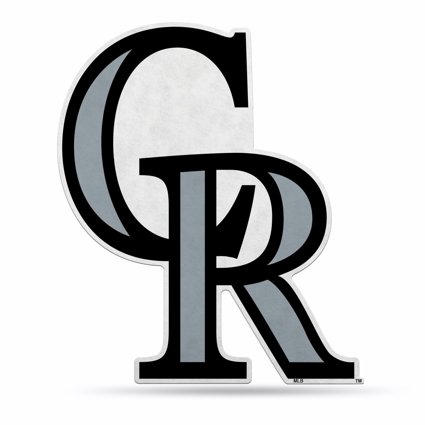 Colorado Rockies Pennant Shape Cut Primary Logo Design