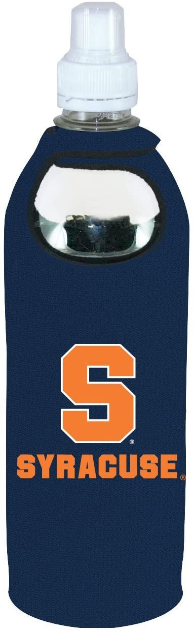 Syracuse Orange 1/2 Liter Water Soda Bottle Beverage Insulator Holder Cooler with Clip University of