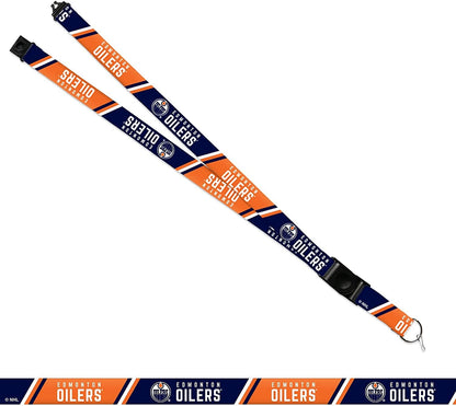 Edmonton Oilers Lanyard Keychain Safety Breakaway Double Sided