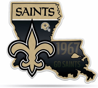 New Orleans Saints Pennant State Shape 18 Inch Soft Felt