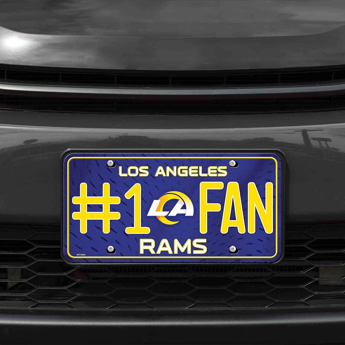 Los Angeles Rams #1 Fan Metal License Plate Tag