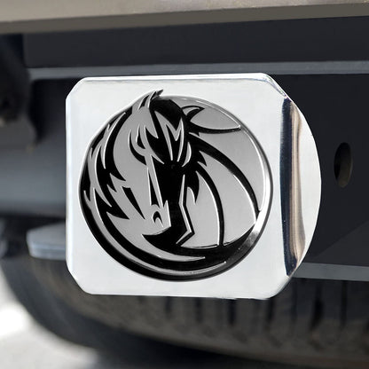 Dallas Mavericks Hitch Cover Solid Metal with Raised Chrome Metal Emblem 2" Square Type III