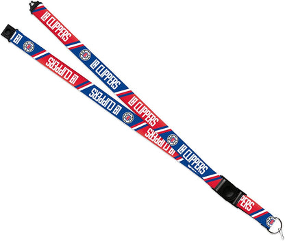Los Angeles Clippers Premium Lanyard Keychain 18 Inch Button Clip Safety Breakaway