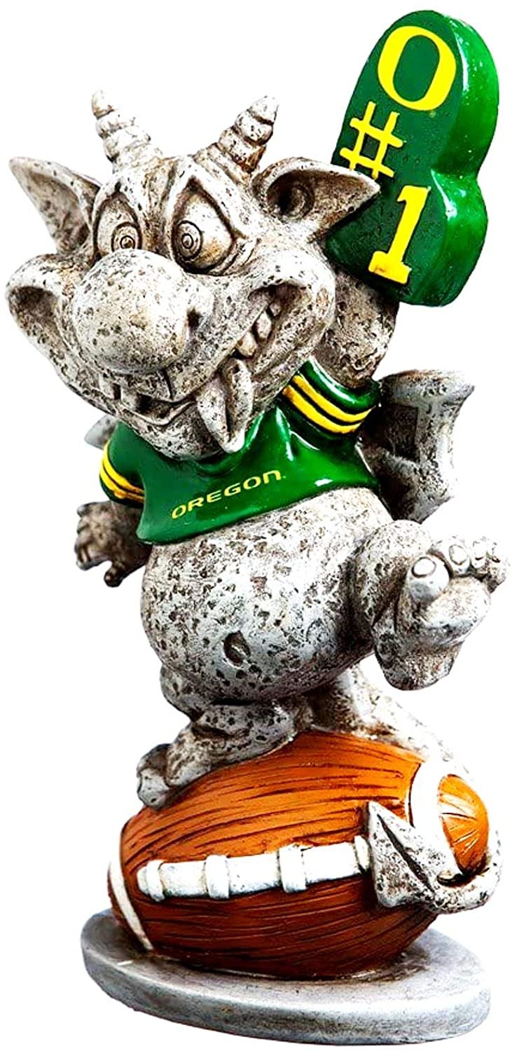 University of Oregon Ducks GoGoyle Garden Statue, 10 Inch, Outdoor Home Decoration, Gargoyle Design
