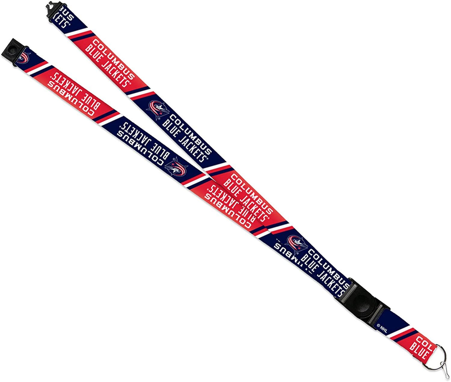 Columbus Blue Jackets Lanyard Keychain Safety Breakaway Double Sided