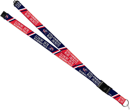 Columbus Blue Jackets Lanyard Keychain Safety Breakaway Double Sided