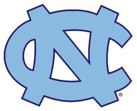 University of North Carolina Tar Heels 3 Inch Static Cling, Full Clear Adhesive Backing, Easy Peel and Stick Application, Removable and Reusable, Officially Licensed, Made in the USA
