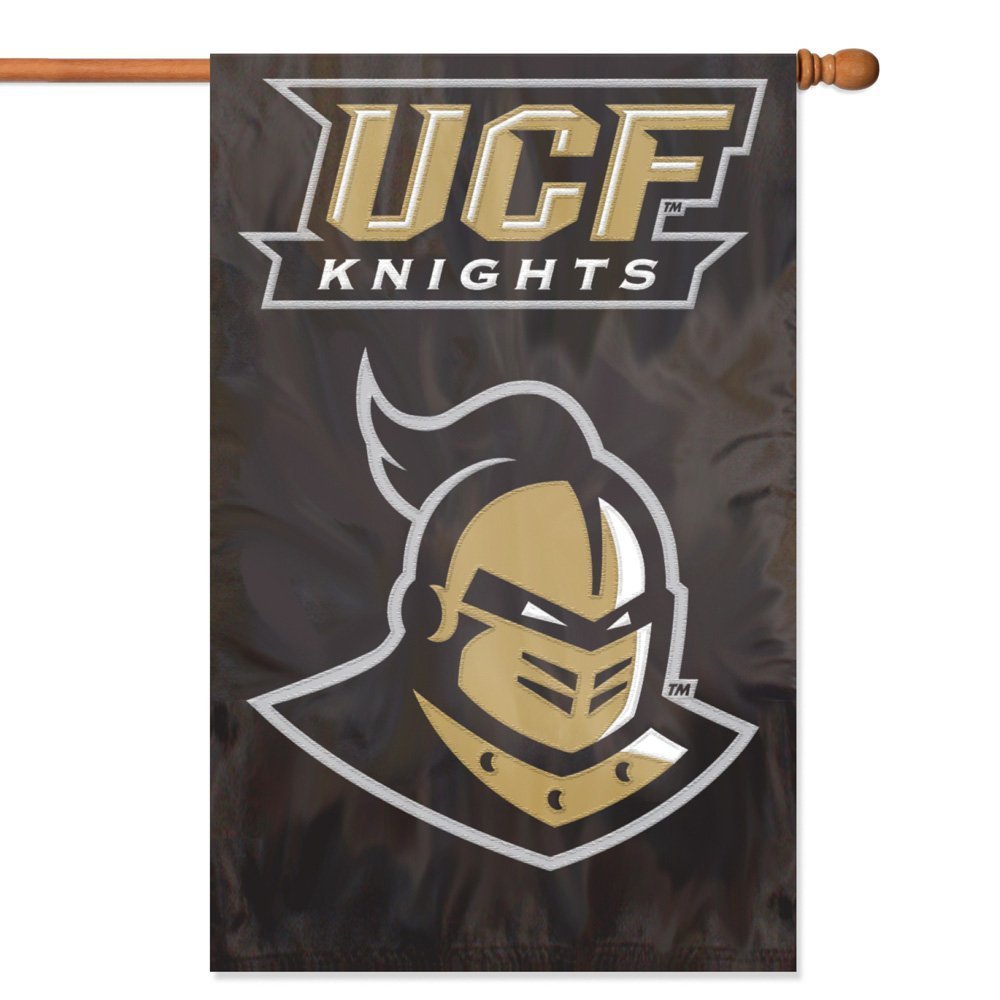 University of Central Florida Knights UCF Premium House Banner Flag, Double Sided, Applique & Embroidered, 28x44 Inch