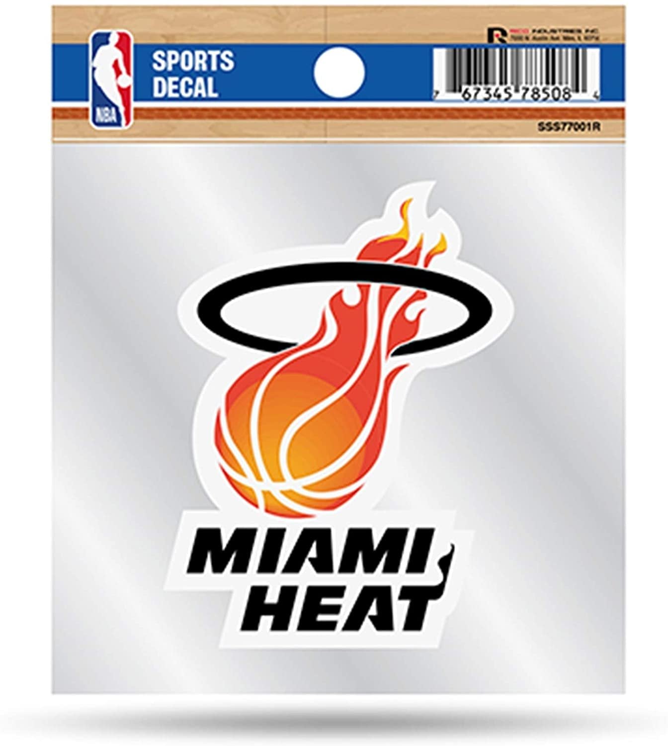 Miami Heat Retro Logo Premium 4x4 Decal with Clear Backing Flat Vinyl Auto Home Sticker Basketball
