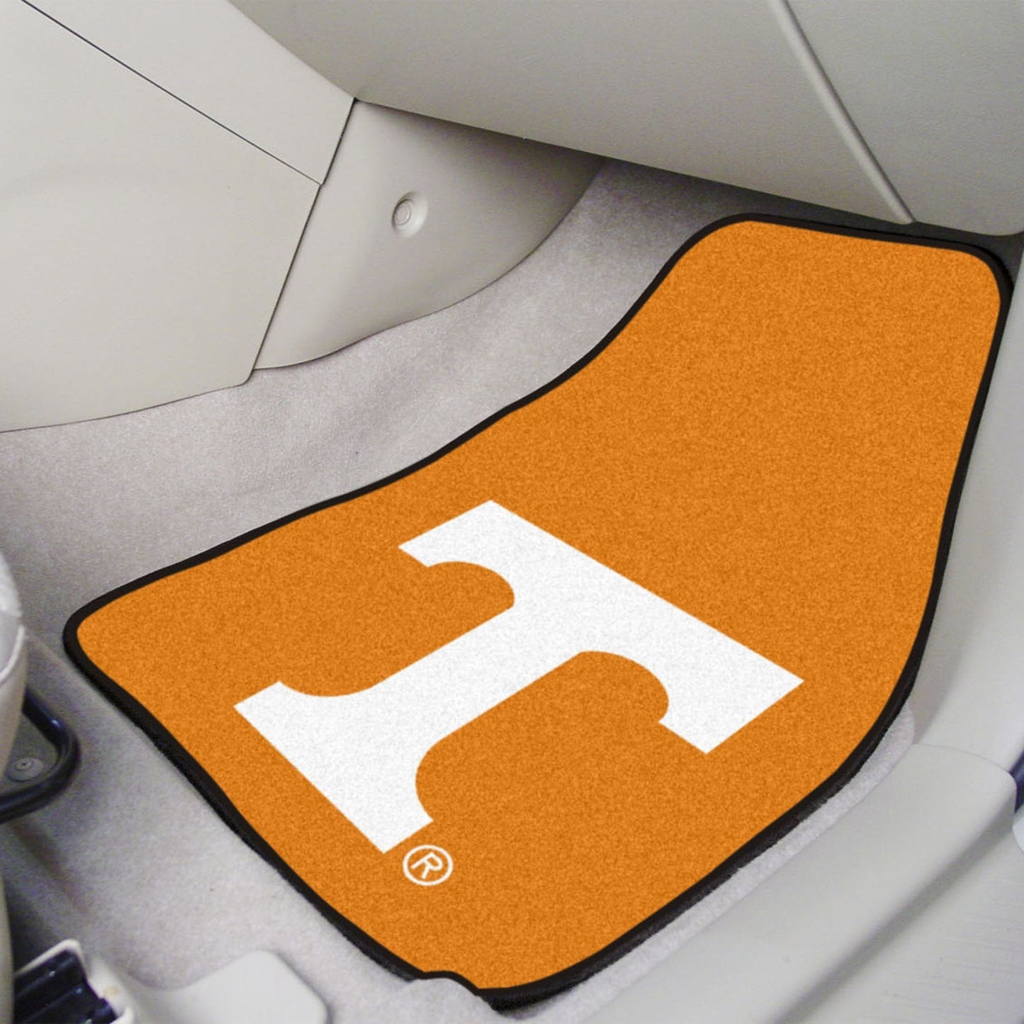 University of Tennessee Volunteers 2-Piece Vehicle Carpet Mat Set, Front Row Automotive Floor Mats, Non-Slip Backing, 18x27 Inch Each, Team Colors, Officially Licensed