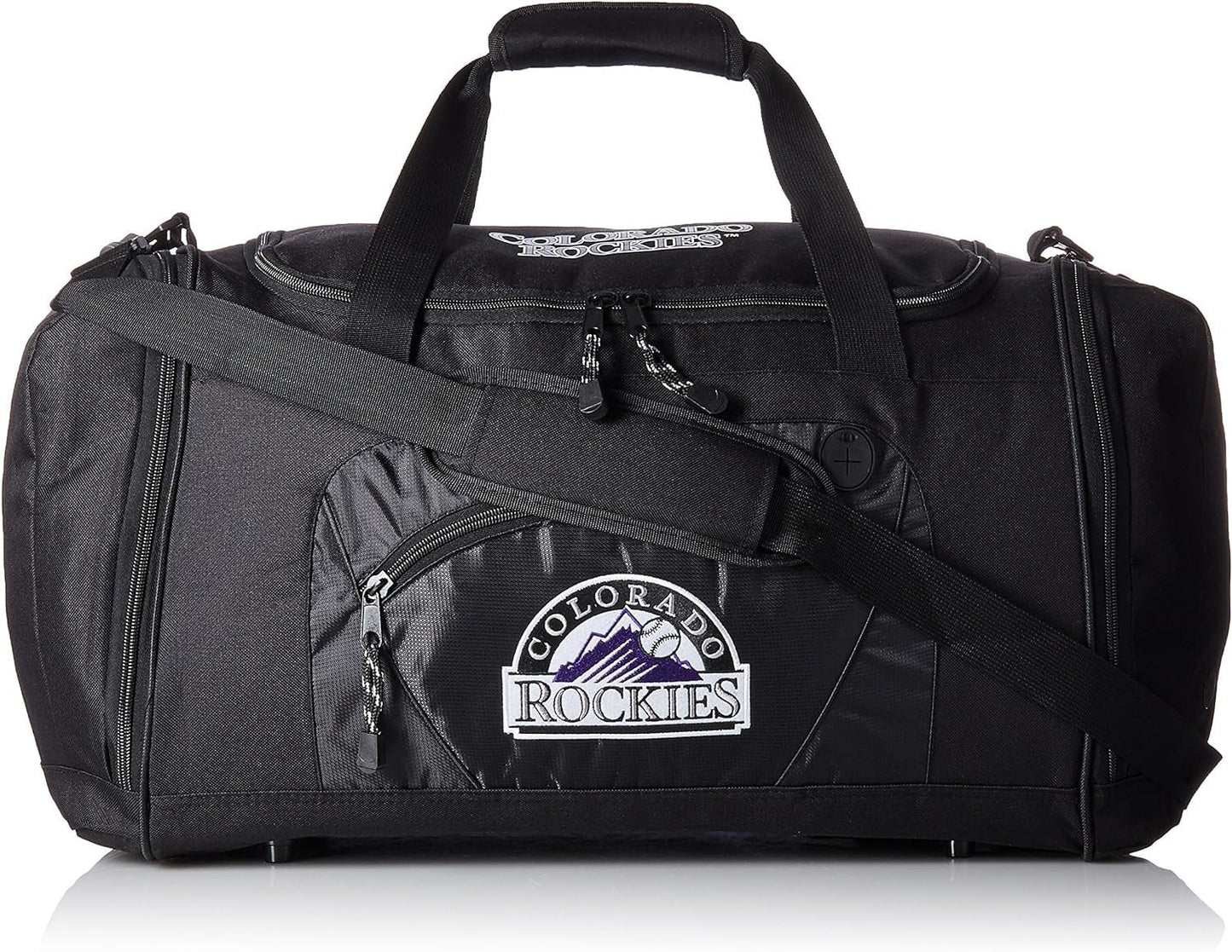 Colorado Rockies Premium Duffel Bag, Roadblock Design, Embroidered Logo, 20 Inch