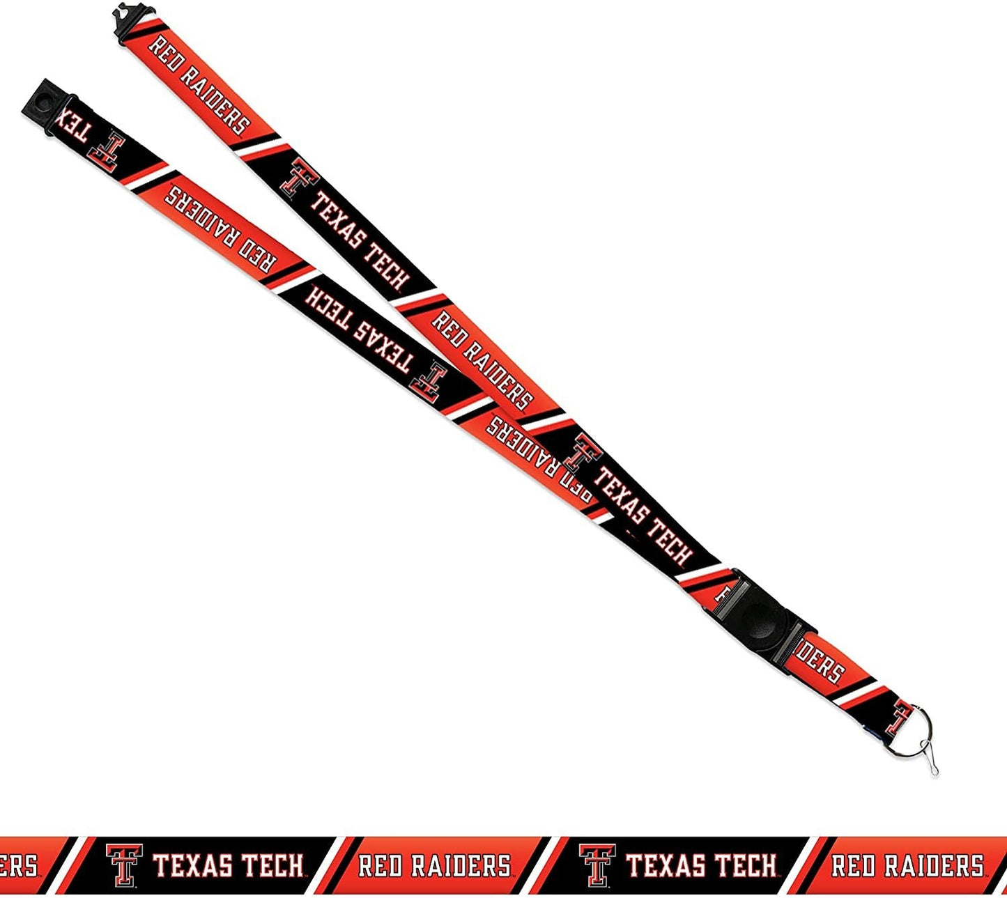 Texas Tech University Red Raiders Lanyard Keychain Double Sided Breakaway Safety Design Adult