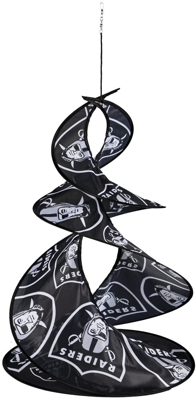 Las Vegas Raiders Flag Banner Wind Twister Spinner Outdoor
