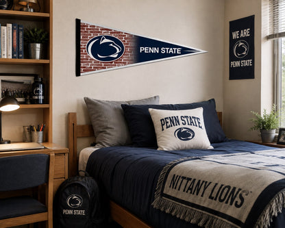 Penn State University Nittany Lions Soft Felt Pennant, Primary Design, 12x30 Inch, Easy To Hang, Officially Licensed