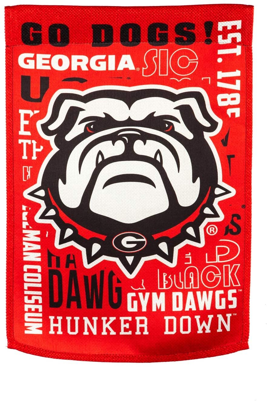 University of Georgia Bulldogs Premium Double Sided Banner Flag 28x44 Inch Fan Rules Design Indoor Outdoor