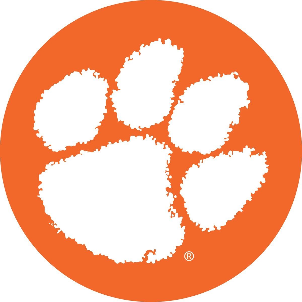Clemson Tigers 4 Inch Round Vinyl Decal Sticker Auto Home Window Glass University