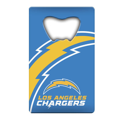 Los Angeles Chargers Heavy Duty Metal Bottle Opener Credit Card Size 2 x 3.25 Inch