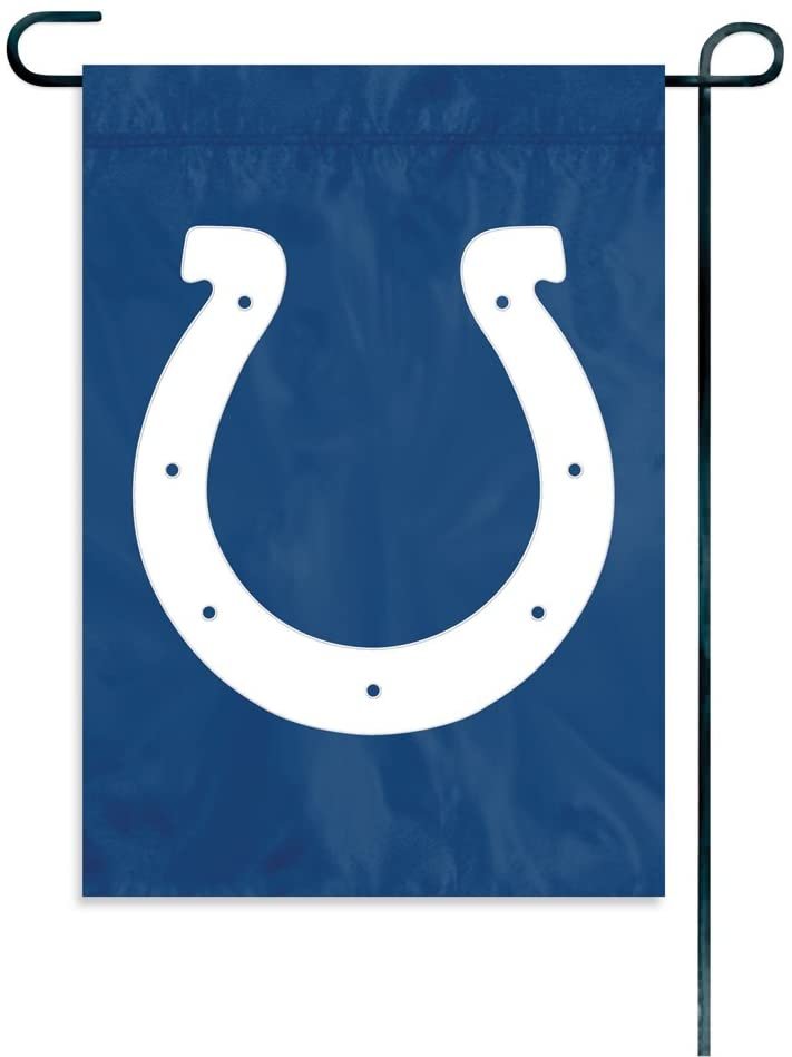 Indianapolis Colts Premium Garden Flag Banner Applique Embroidered 10.5x15 Inch