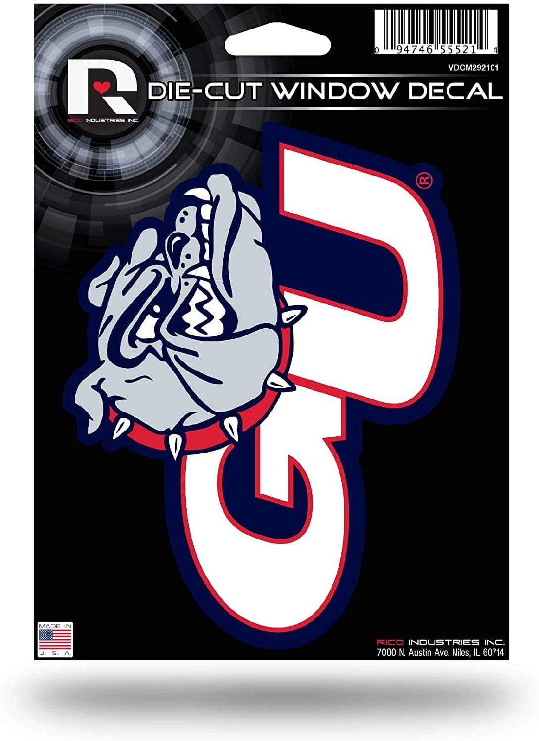 Gonzaga University Bulldogs 5 Inch Die Cut Flat Vinyl Decal Sticker Adhesive Backing